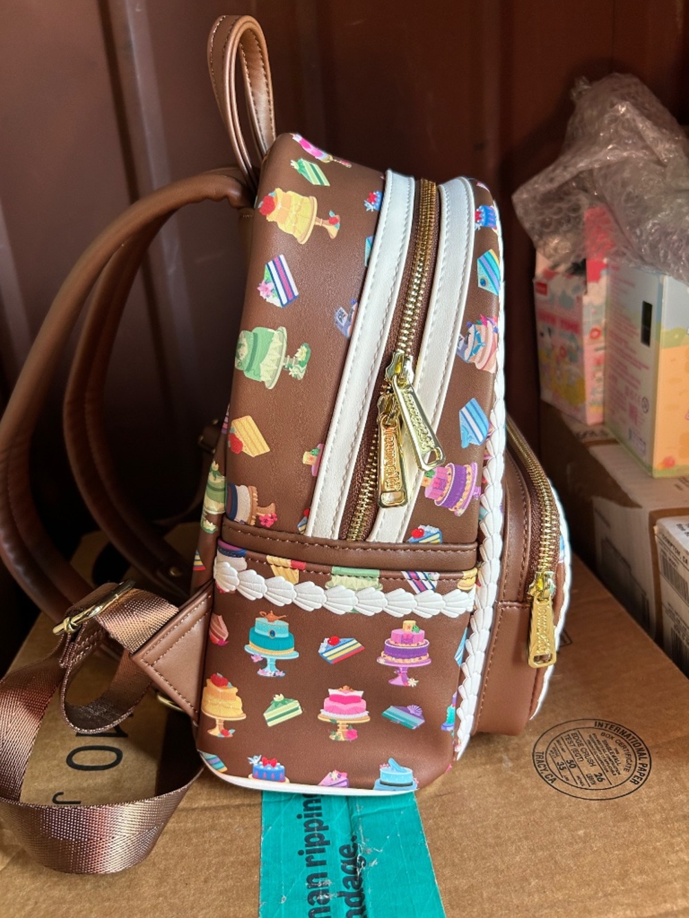 Loungefly Disney Princess Cake Mini Backpack Ariel Aurora Cinderella Jasmine - Picture 3 of 16